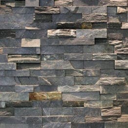 Interlocking Riven Limestone Charcoal