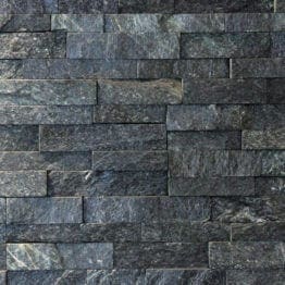 Interlocking Riven Quartzite Lava Black